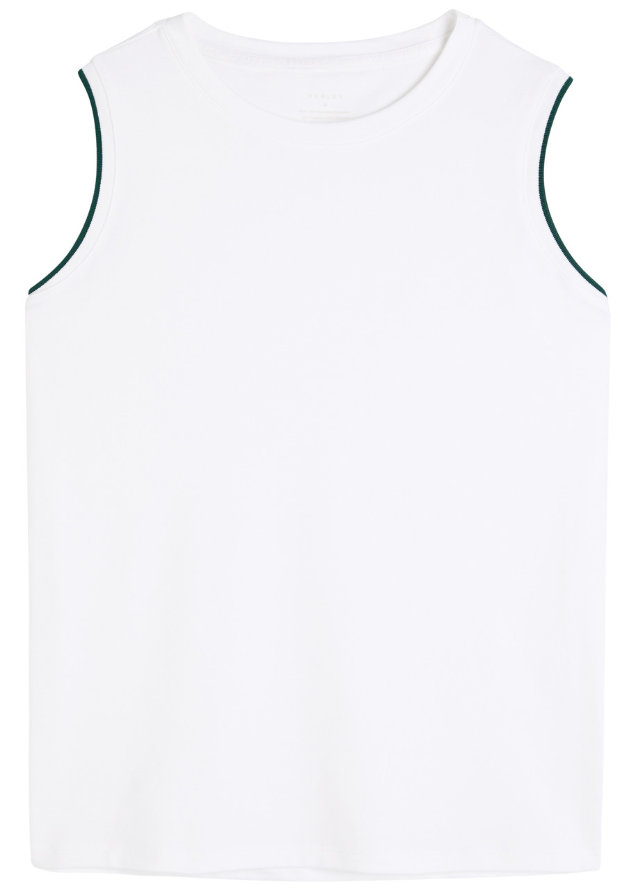 Varley Arton Performance Stretch-jersey Tank In White