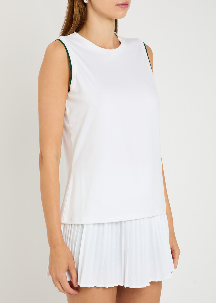 Varley Arton Performance Stretch-jersey Tank In White