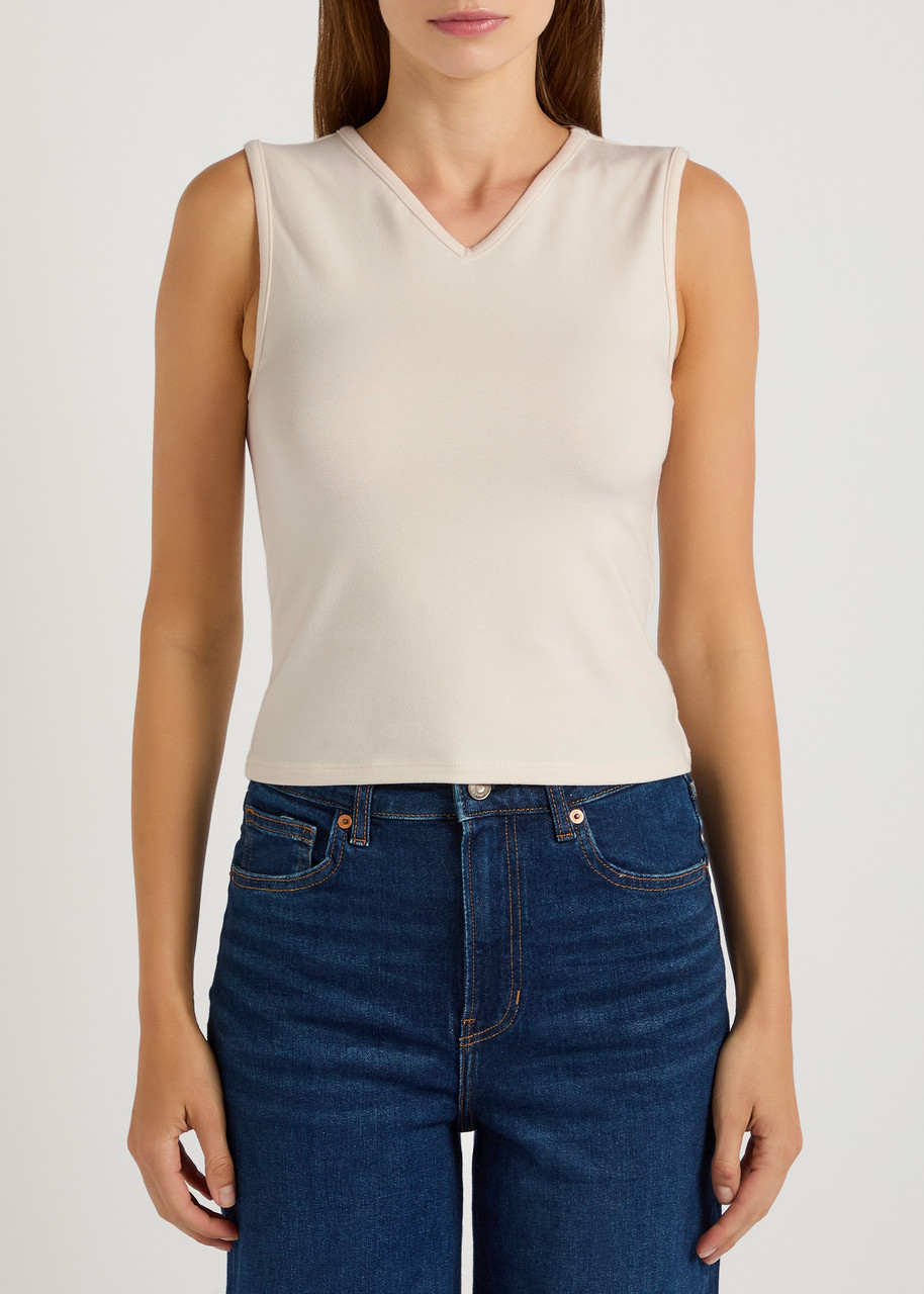 Reformation Wren Stretch-cotton Top In White
