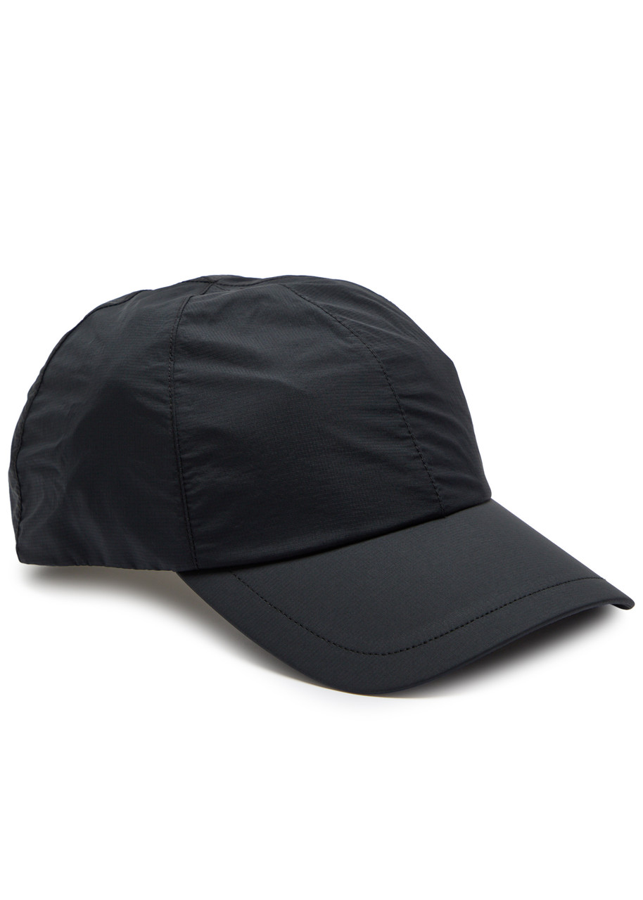 On Logo-embroidered Shell Cap In Black