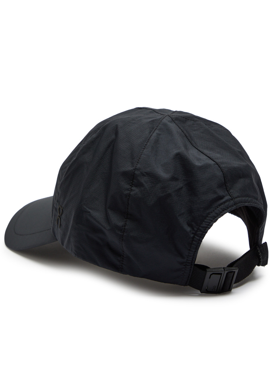 On Logo-embroidered Shell Cap In Black