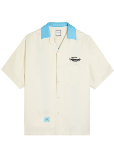 WOOYOUNGMI Embroidered satin shirt | Harvey Nichols