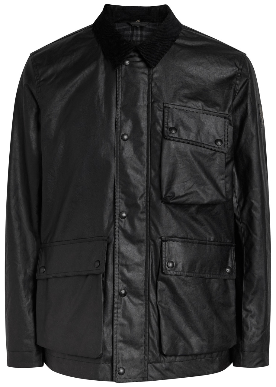 Belstaff Incline Waxed Cotton Jacket In Black