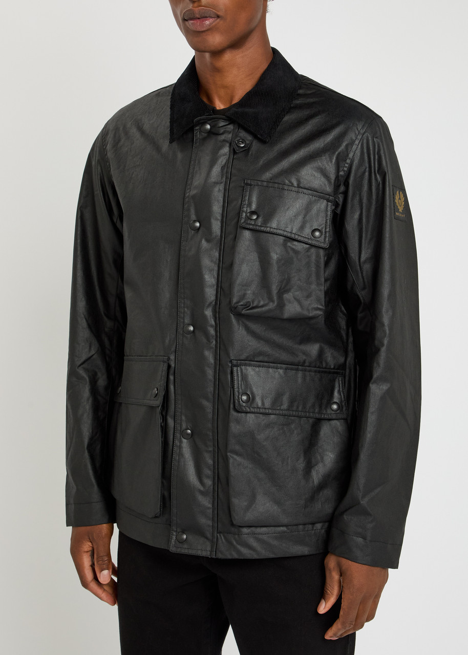 Belstaff Incline Waxed Cotton Jacket In Black