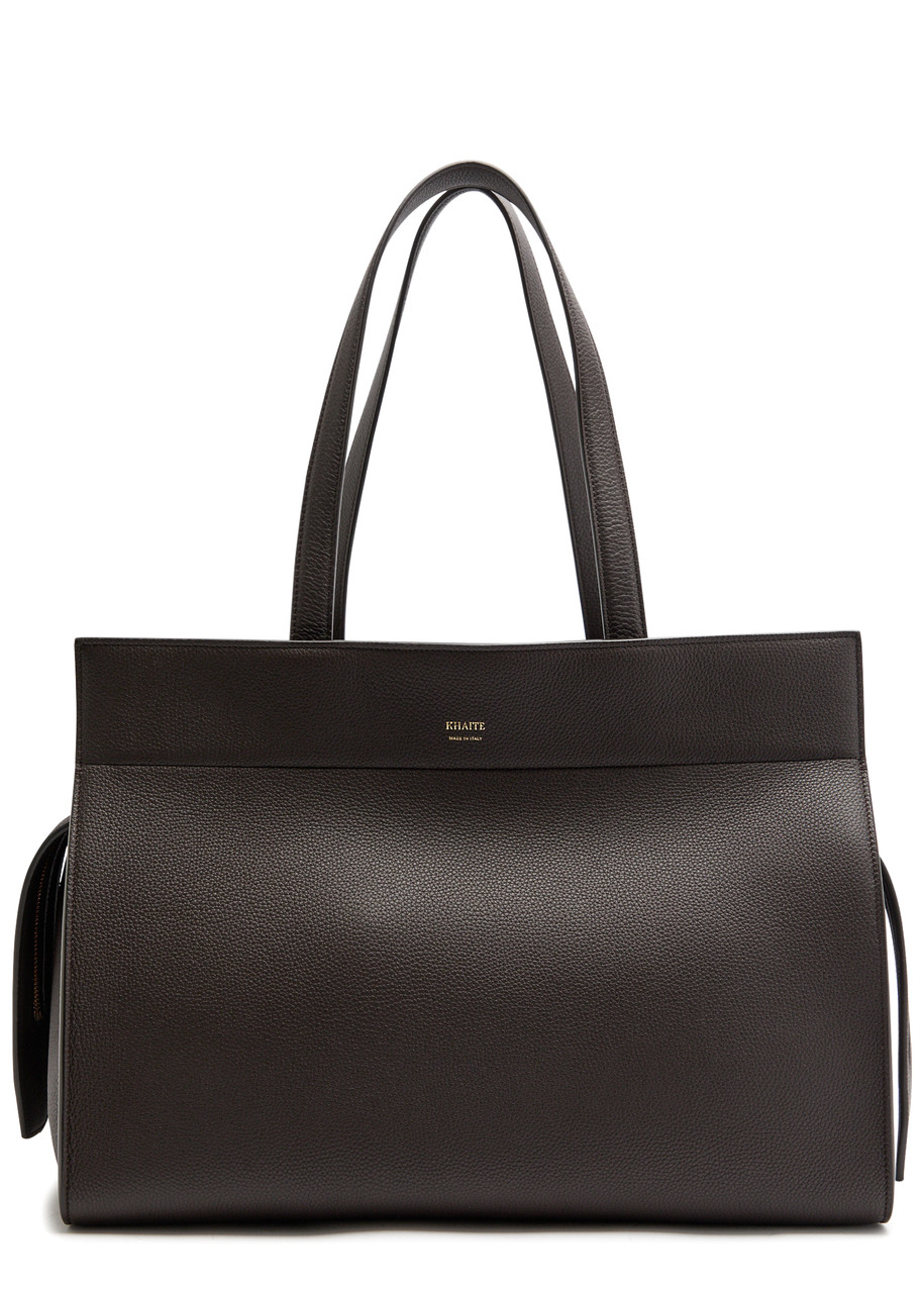 Khaite Crosby Two-handle Zip-closure Shoulder Bag In Brown