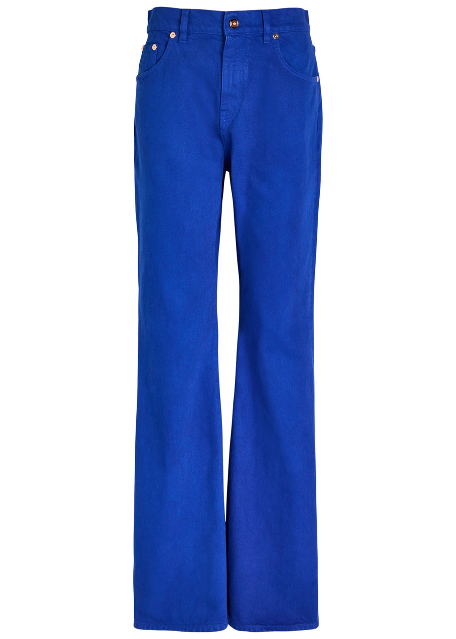 Gabriela Hearst Willa Bootcut Jeans In Blue