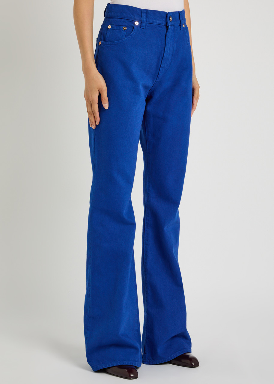 Gabriela Hearst Willa Bootcut Jeans In Blue
