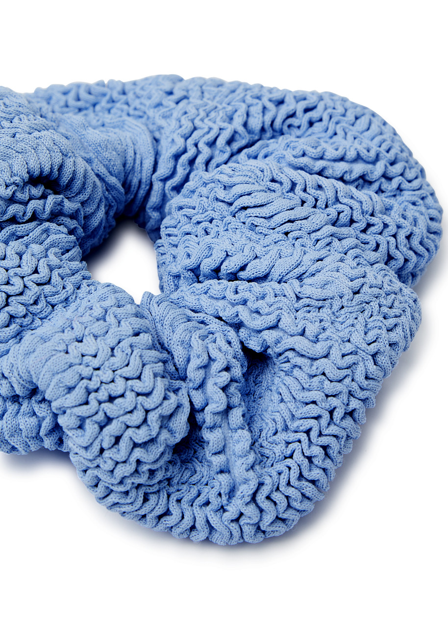  Hunza G Seersucker Scrunchie - Blue - One Size 