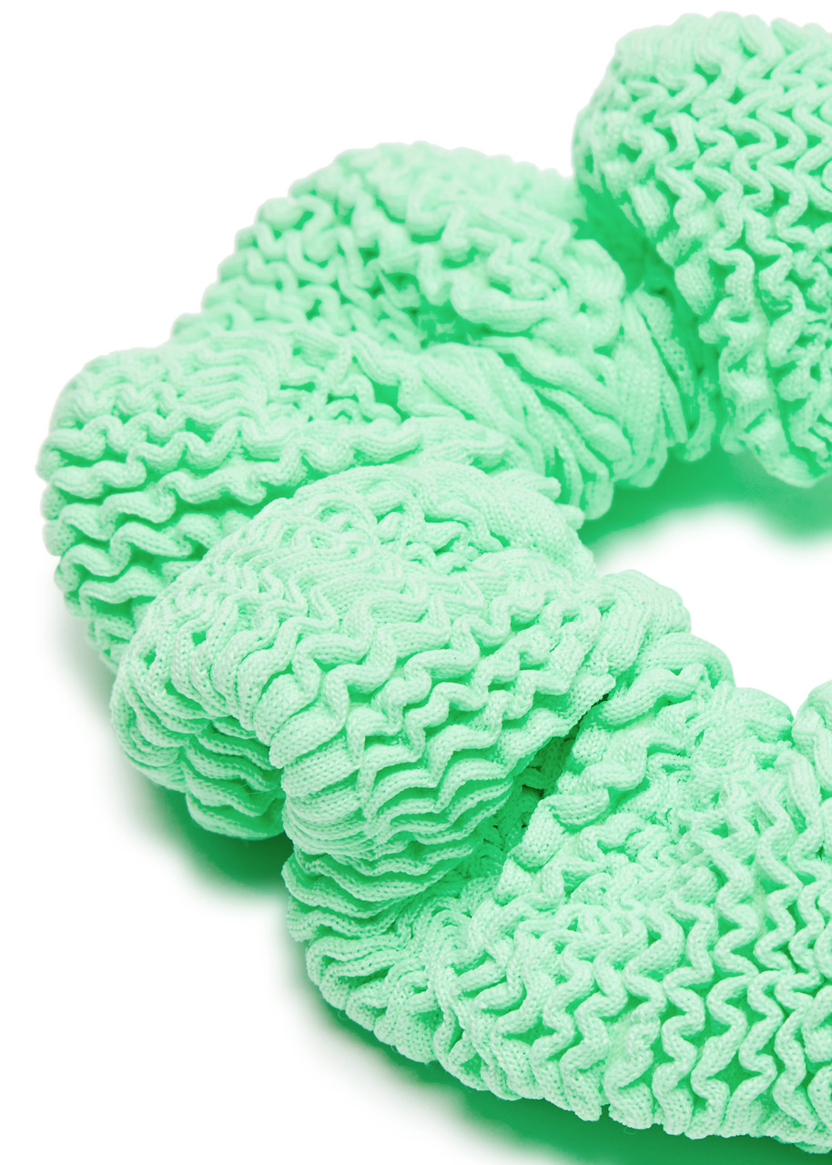  Hunza G Seersucker Scrunchie - Lime - One Size 