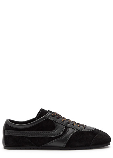 dries van noten スウェードメッシュ スニーカー Dries Van Noten Suede Sneakers w/ Tags - Green Sneakers