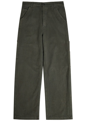 DRIES VAN NOTEN Pickerby wide-leg cotton trousers | Harvey Nichols