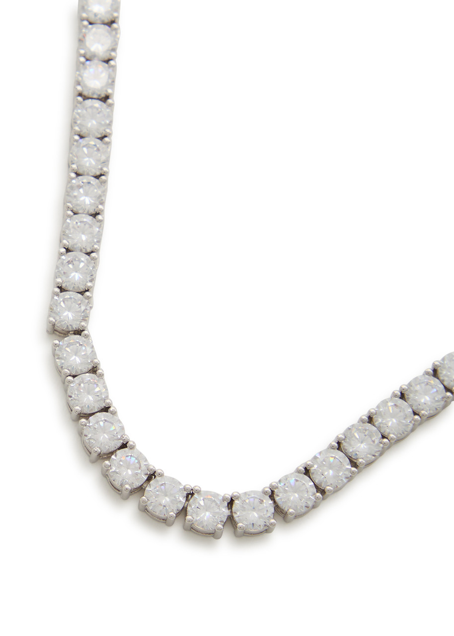  Cernucci 5mm Tennis Chain Necklace - Silver - 22 (l) 
