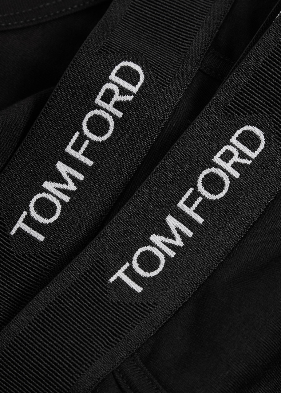 Tom Ford Stretch-cotton Briefs In Black
