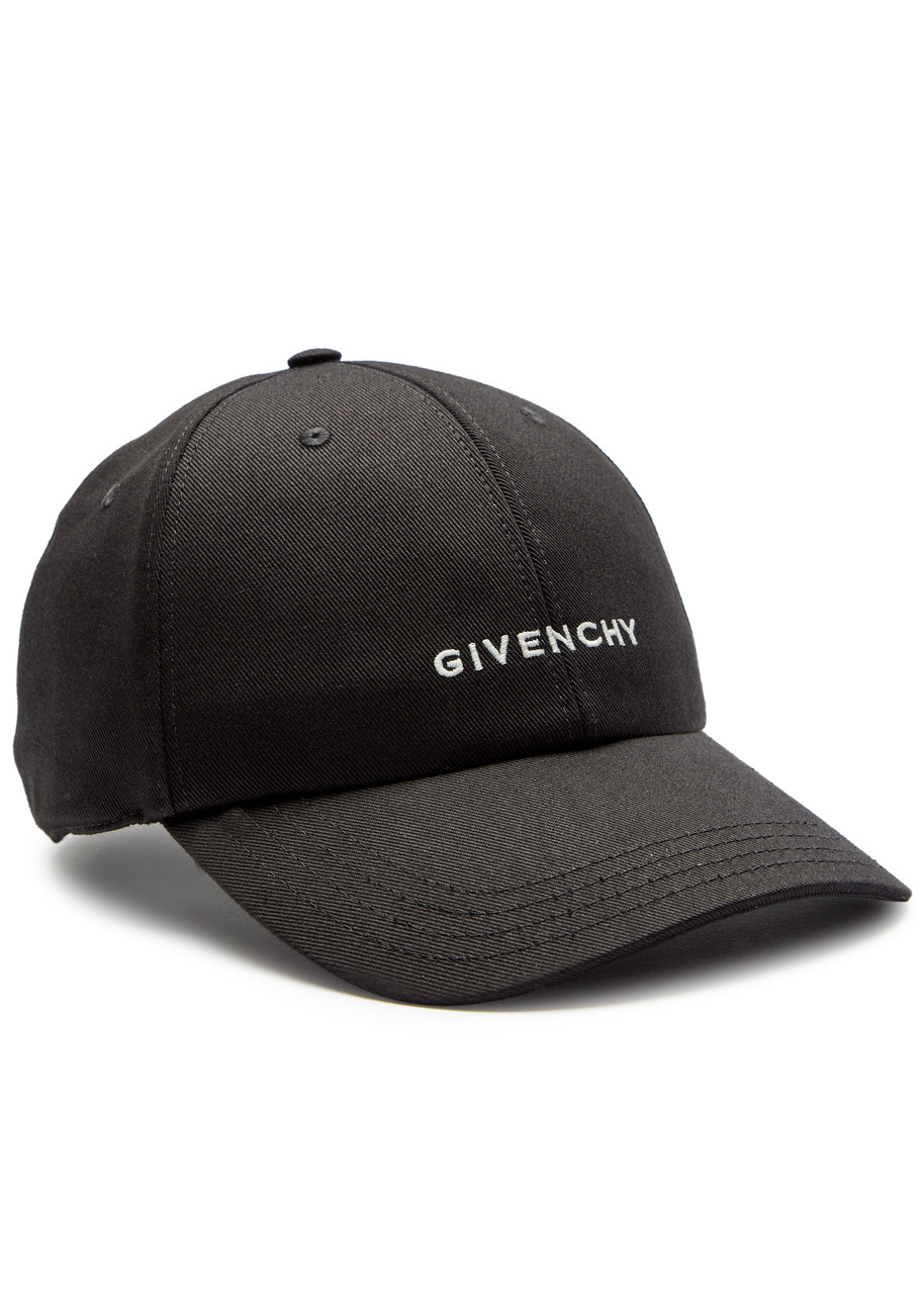 Givenchy Curved Logo-embroidered Cotton cap - Black - One Size
