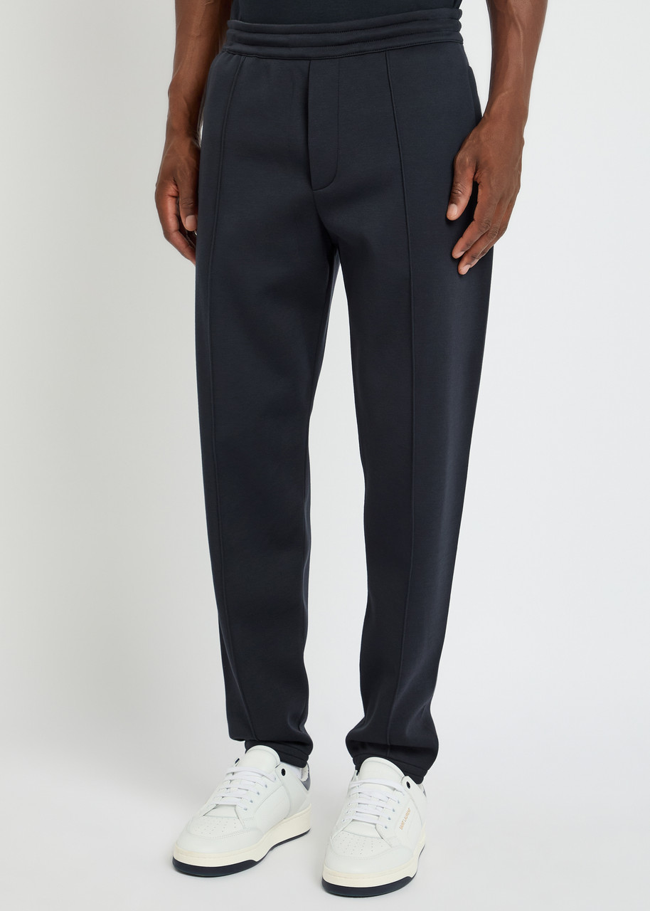 Emporio Armani Jersey Sweatpants In Blue