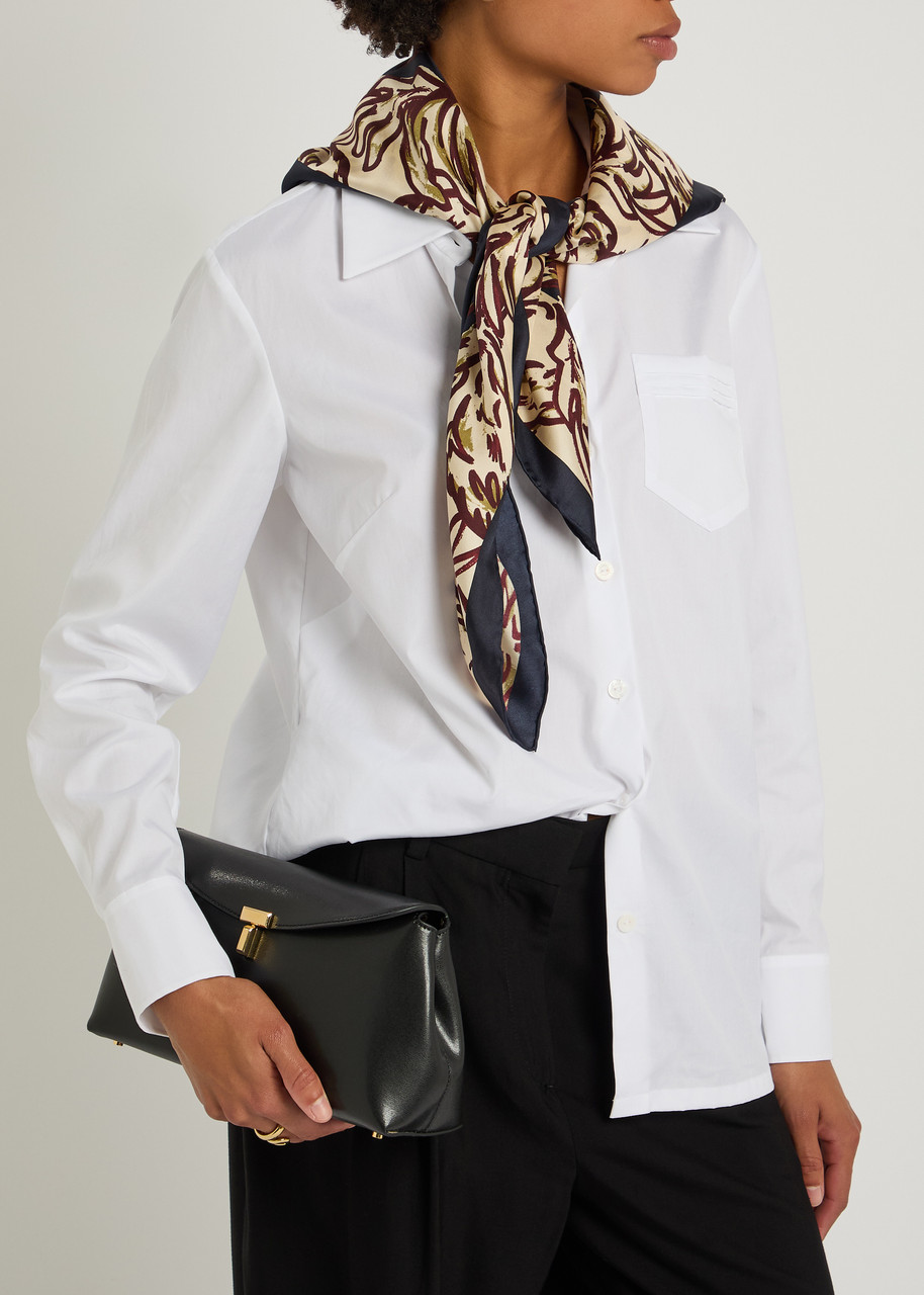 Weekend Max Mara Onestro Printed Silk Scarf In Multi