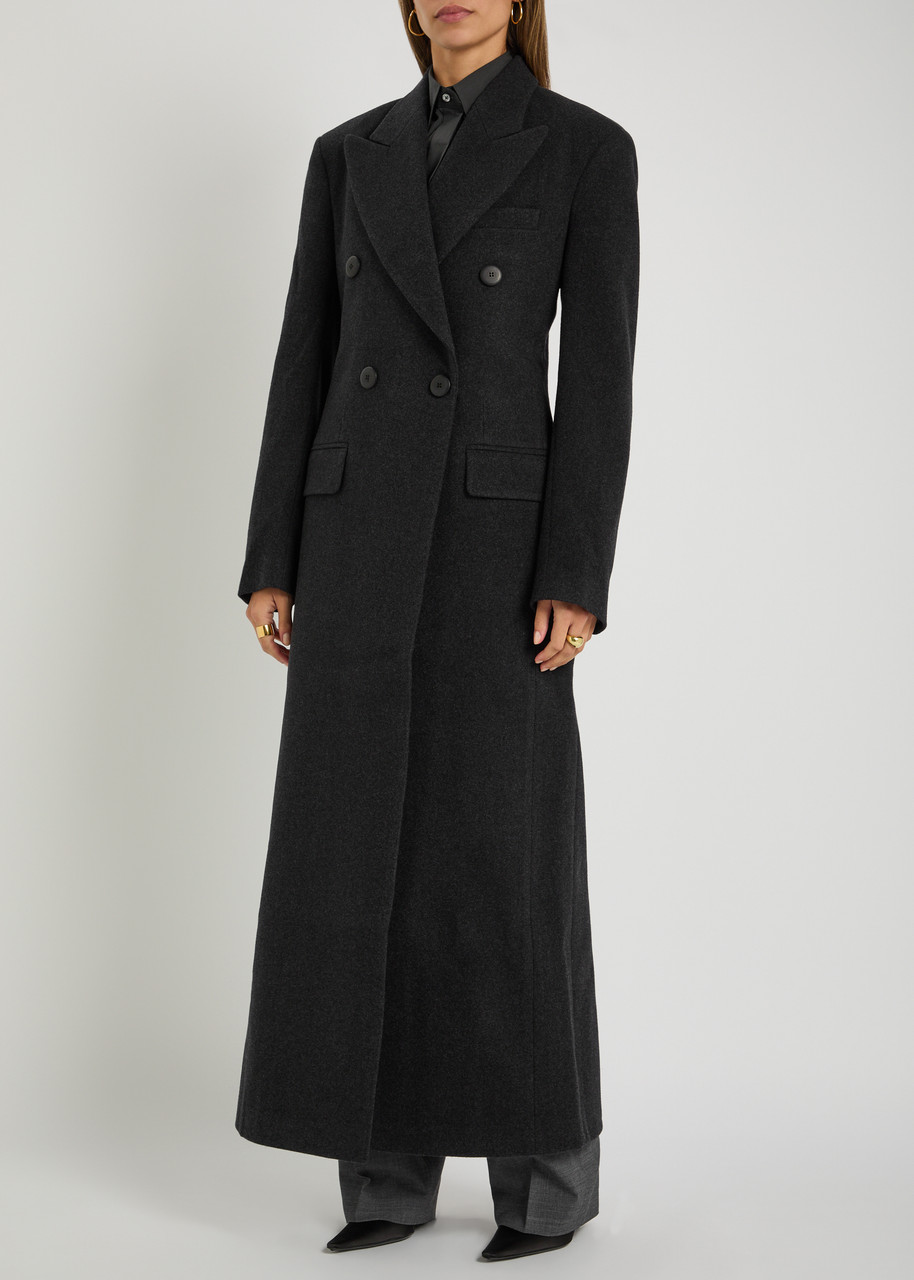 Bettter Lonzo Double-breasted Wool Coat In Gray