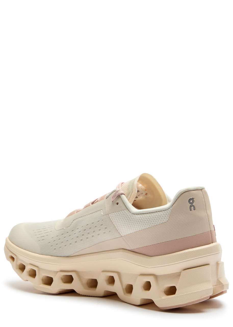 On Cloudmster Panelled Mesh Sneakers In Pink
