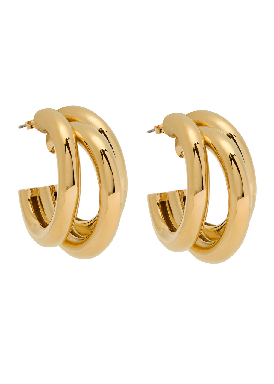 Rabanne Layered Hoop Earrings - Gold - One Size