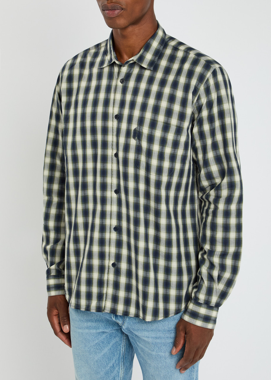 Ymc You Must Create Ymc Curtis Checked Cotton Shirt In Green