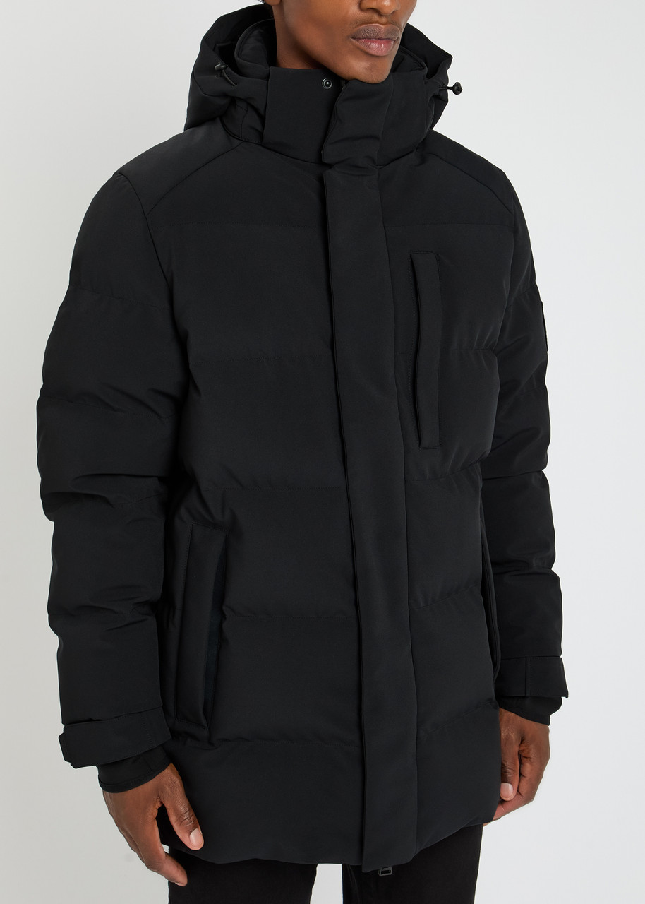 Belstaff Pendulum Padded Shell Coat In Black