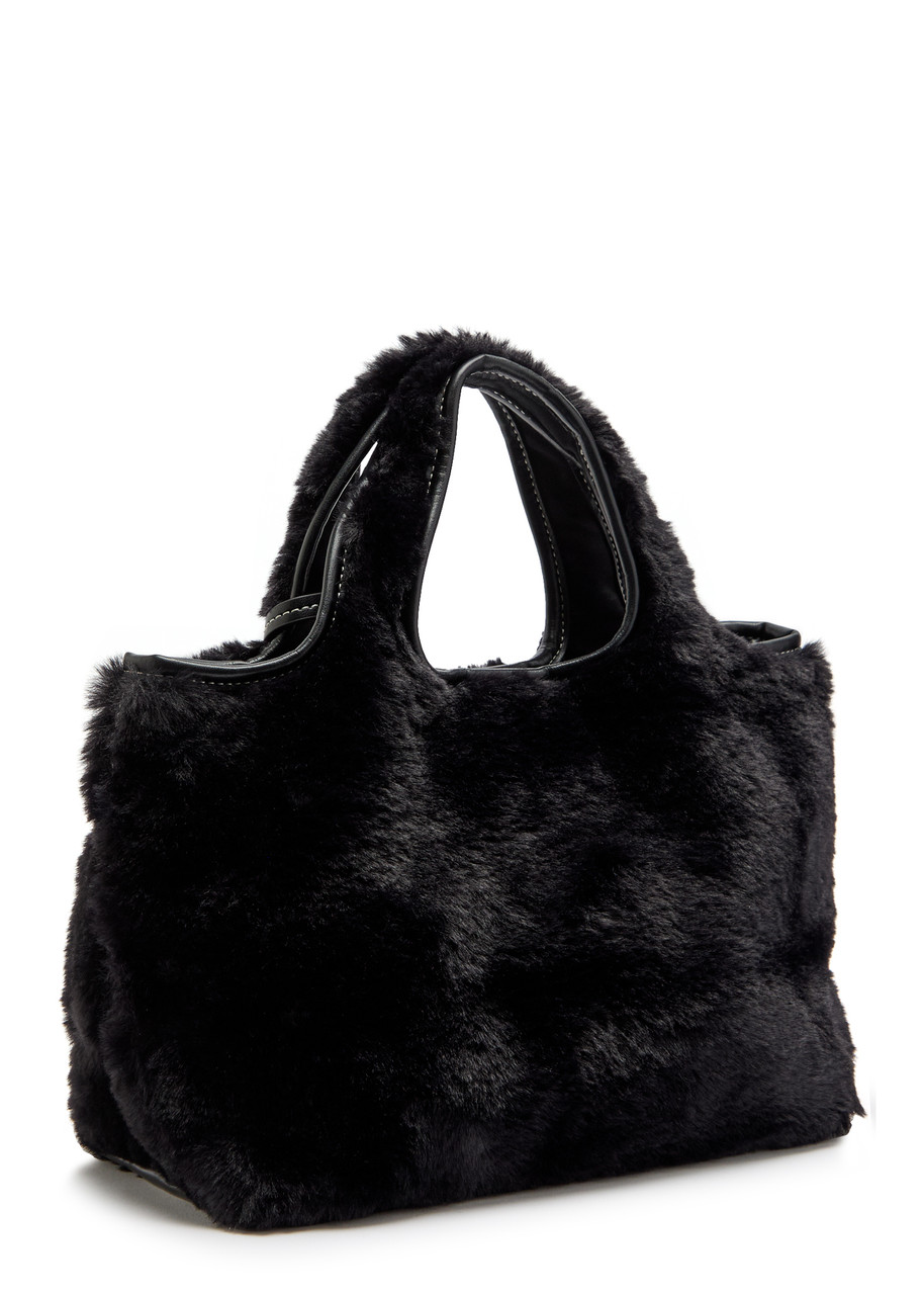 3.1 Phillip Lim Market Mini Faux Fur Tote In Black