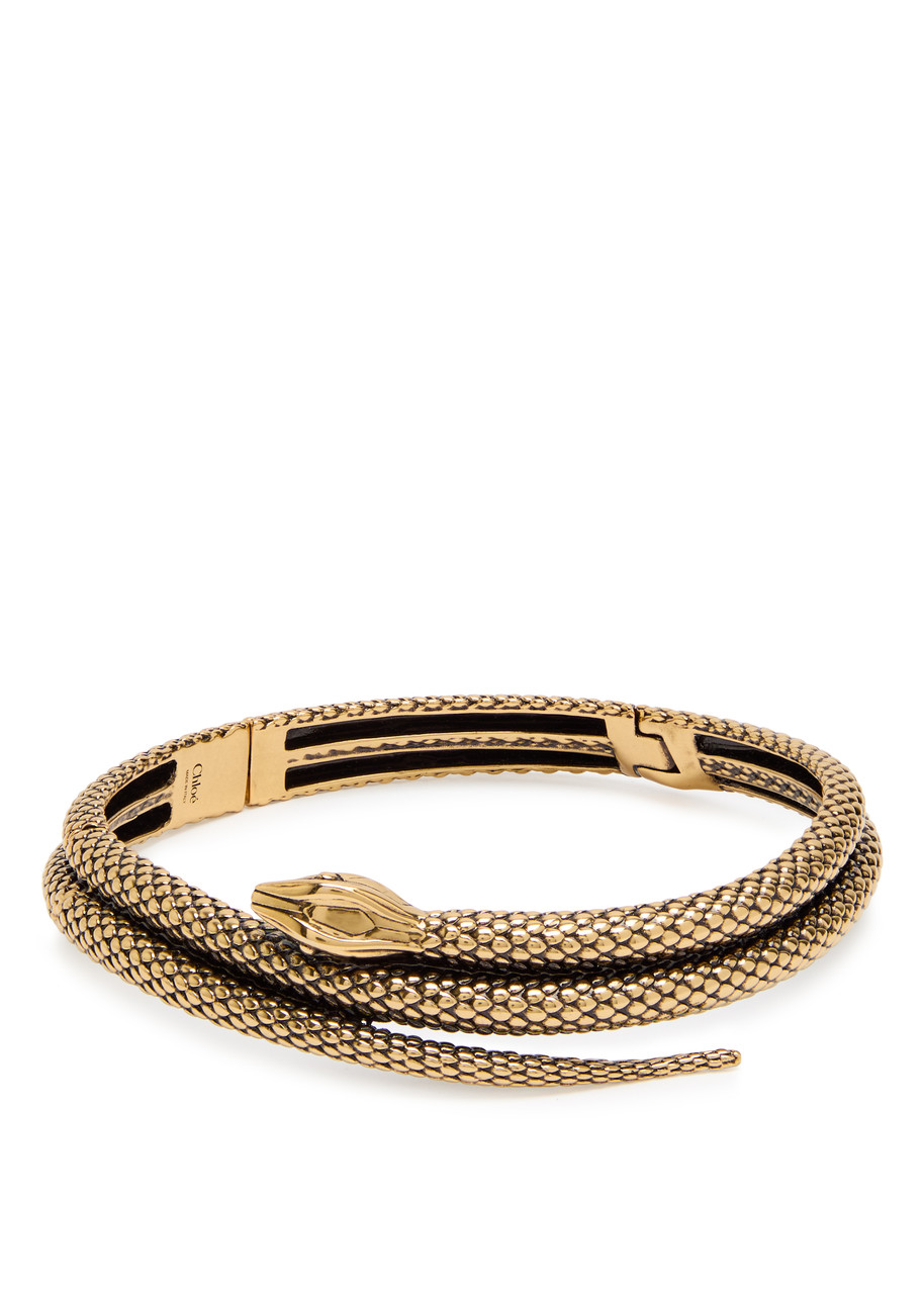 Chloé Chloe The Chloe Snake Necklace In Gold