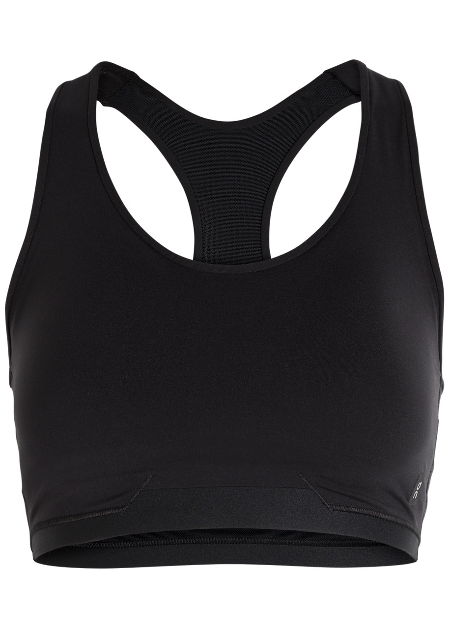On Train Stretch-nyl Bra Top In Black