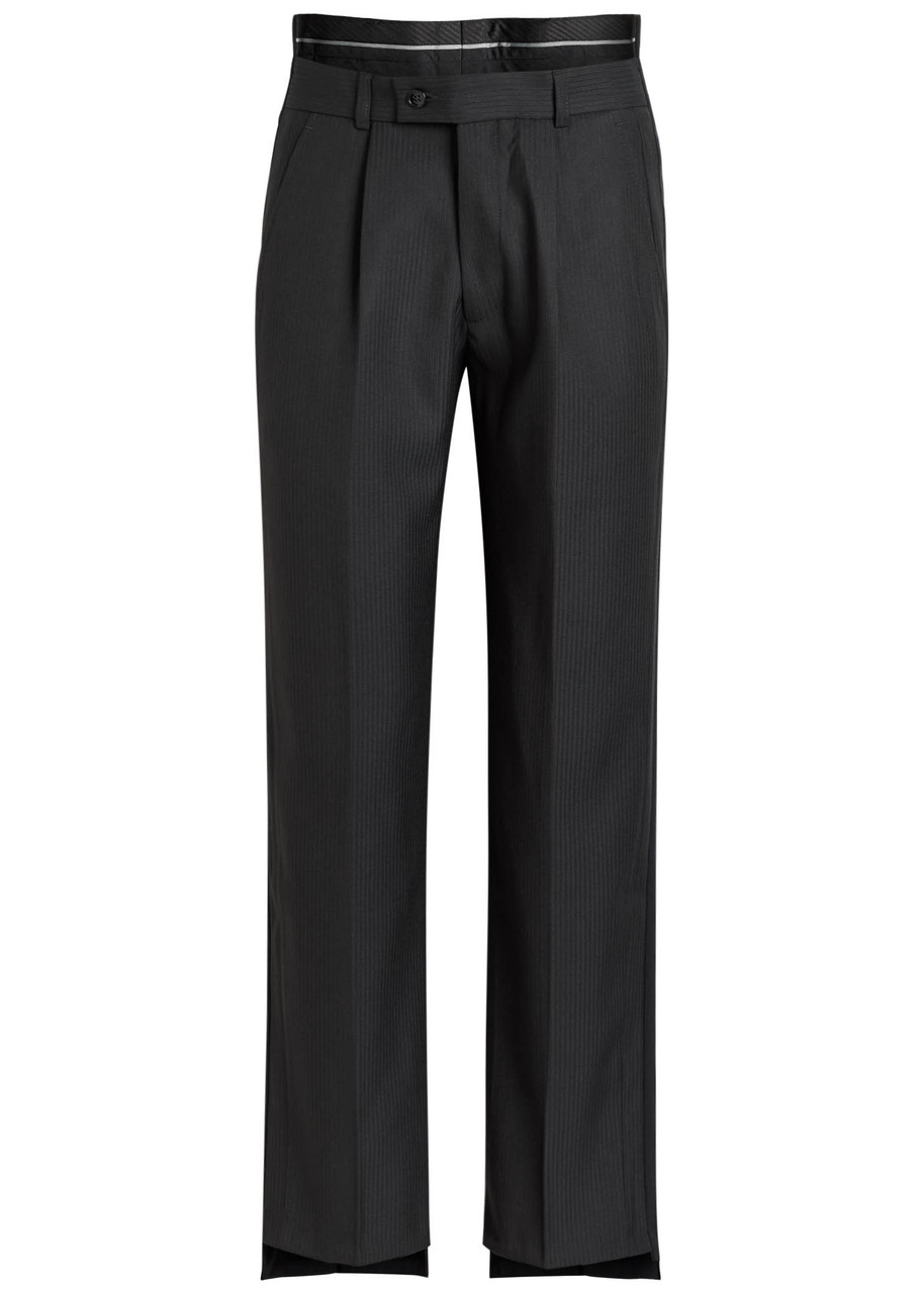 Bettter Sliced Straight-leg Wool-blend Trousers In Multi