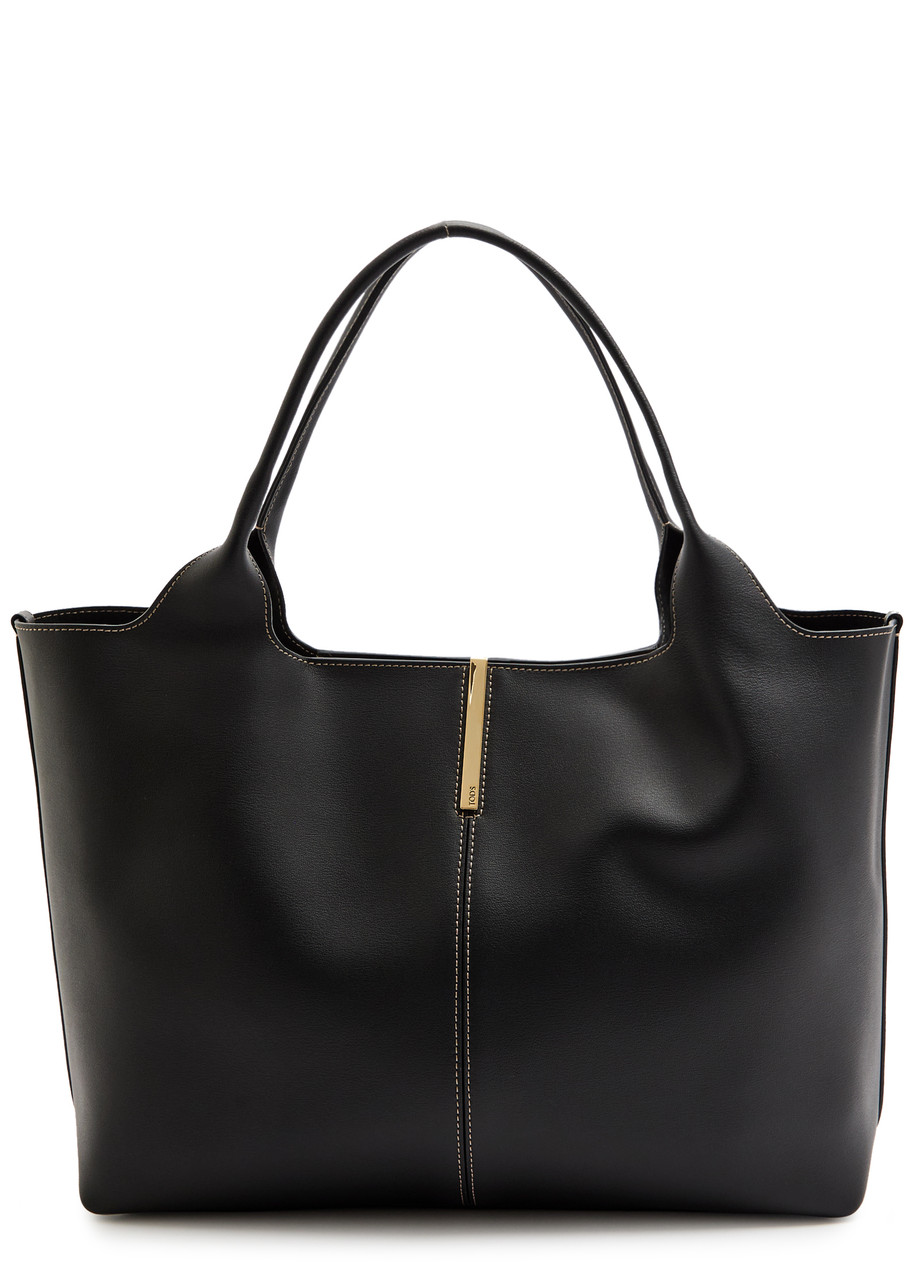 Tod's Tods Leather Tote Bag In Black