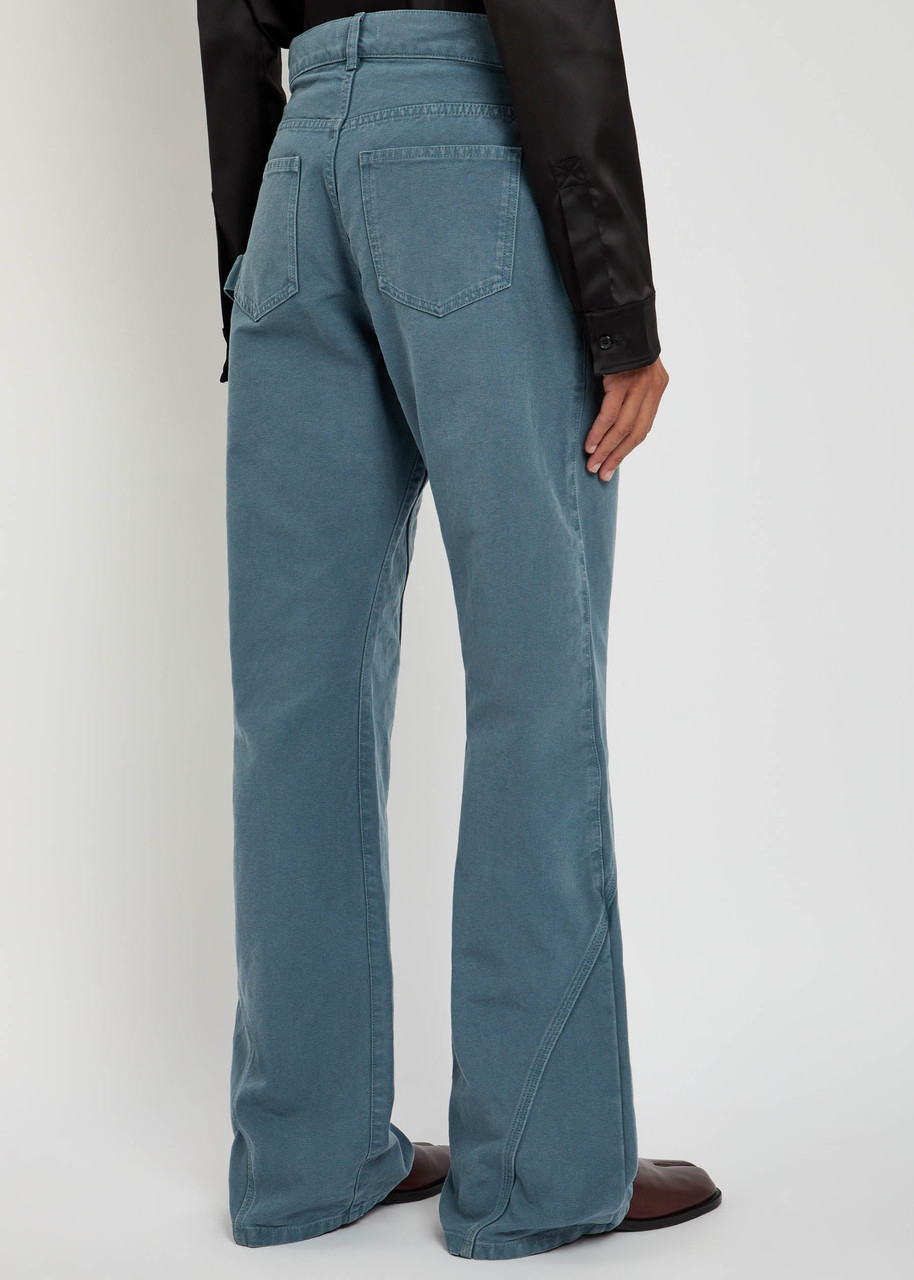 Jw Anderson J. W. Anderson Twisted Workwear Trousers In Blue