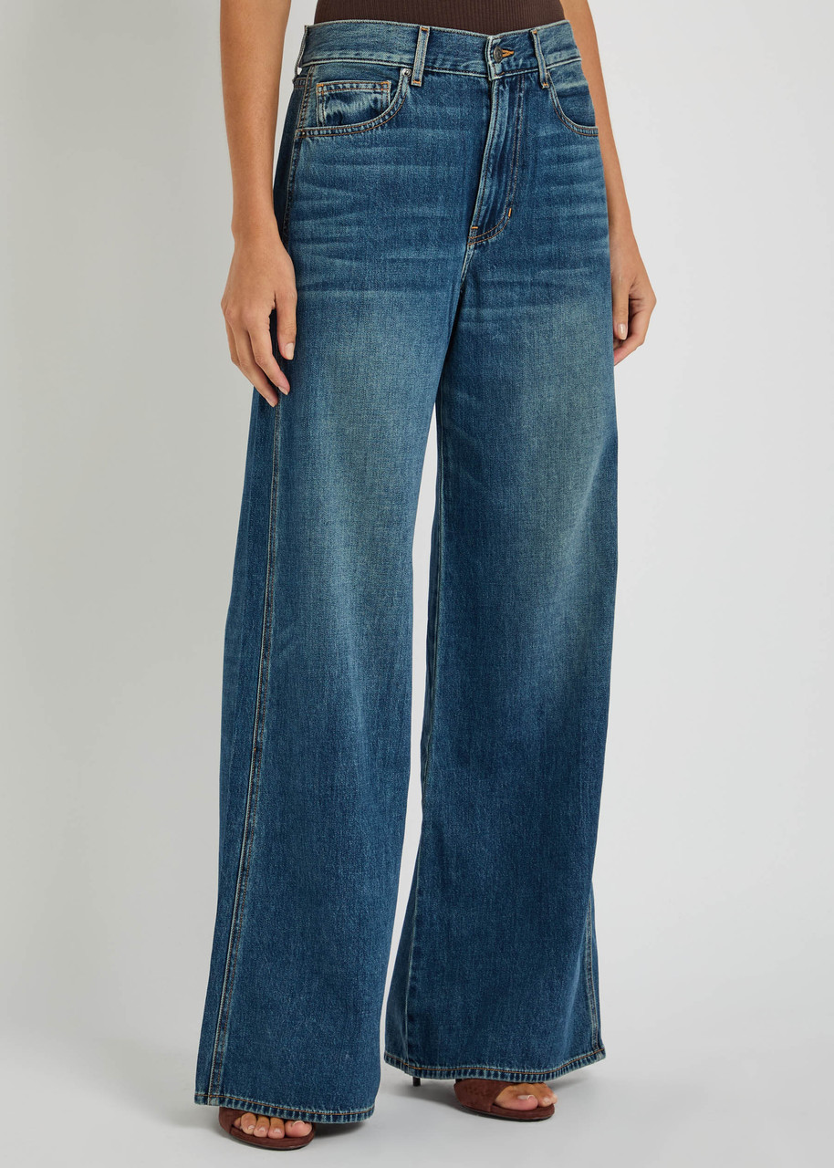 Veronica Beard Kasey Wide-leg Jeans In Blue