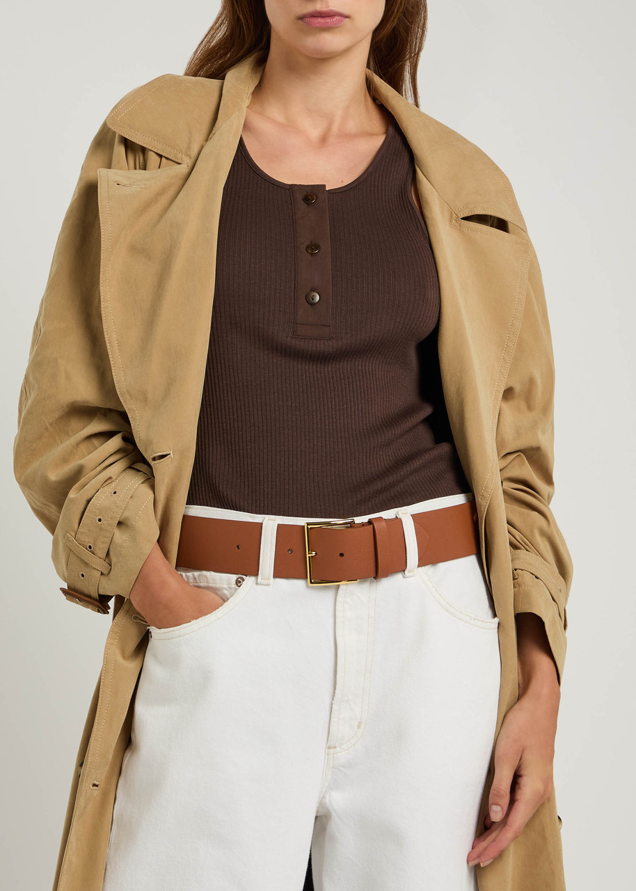 Andersons Belts Grained Leather Belt In Brown