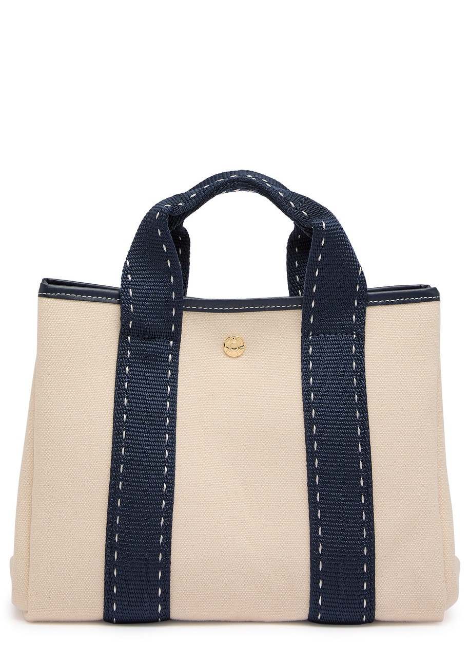 Rue De Verneiul Traversée S Sellier Canvas Tote Bag In White
