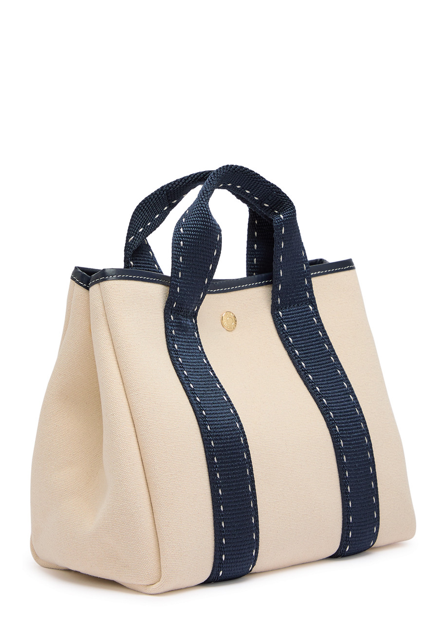 Rue De Verneiul Traversée S Sellier Canvas Tote Bag In White