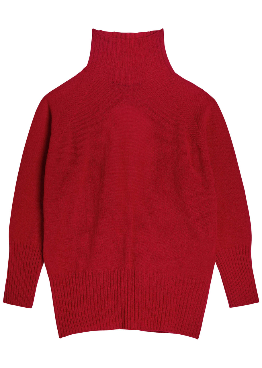 Simone Rocha Cut-out Cashmere Jumper In Red