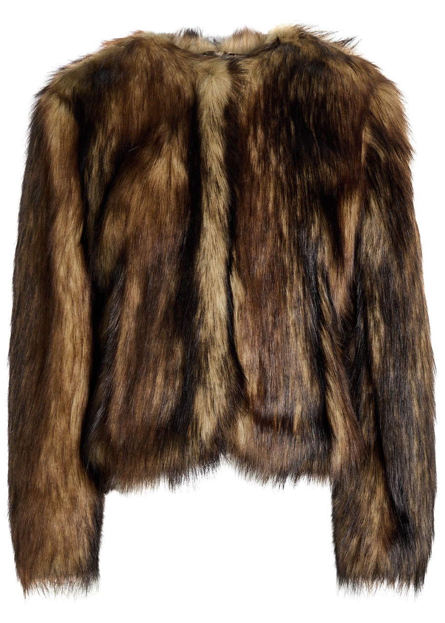 Simone Rocha Faux Fur Jacket In Multi