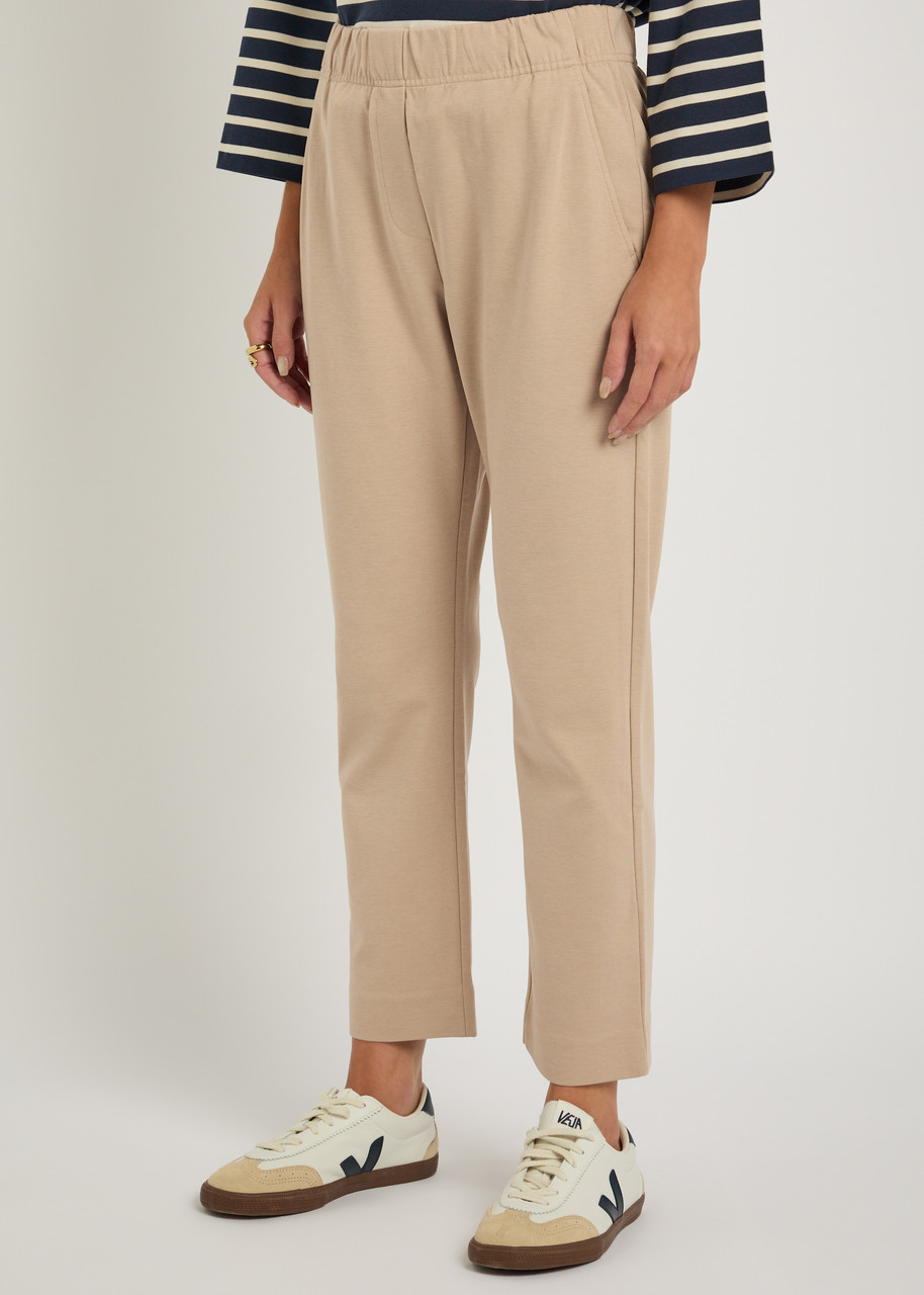 Weekend Max Mara Elfo Jersey Trousers In Brown