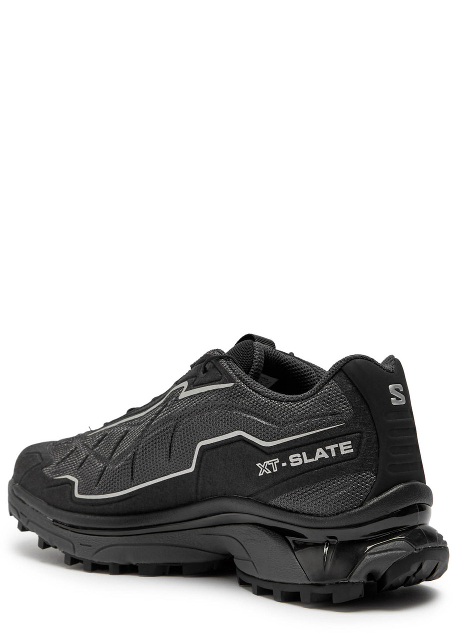 Salomon Xt-slate Rubber-trimmed Mesh Sneakers In Black