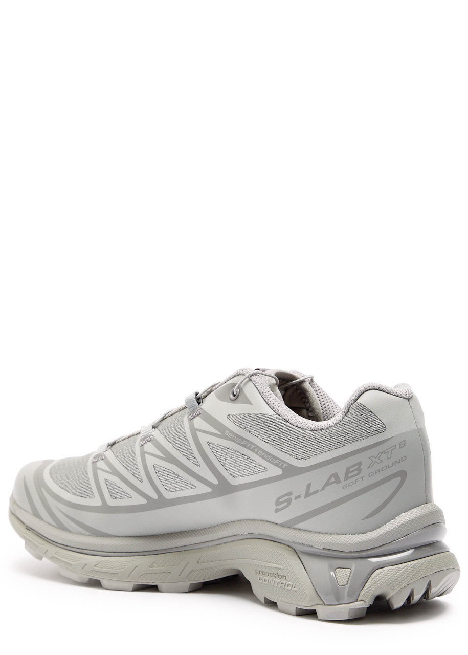 Salomon Xt-6 Panelled Mesh Sneakers In Gray