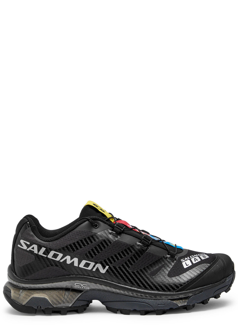 Salomon Breathable Mesh Xt4og Sneakers With Cushioned Eva Sole In Black