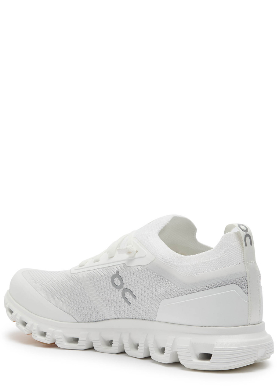 On Cloud 6 Versa Panelled Mesh-knit Sneakers In White