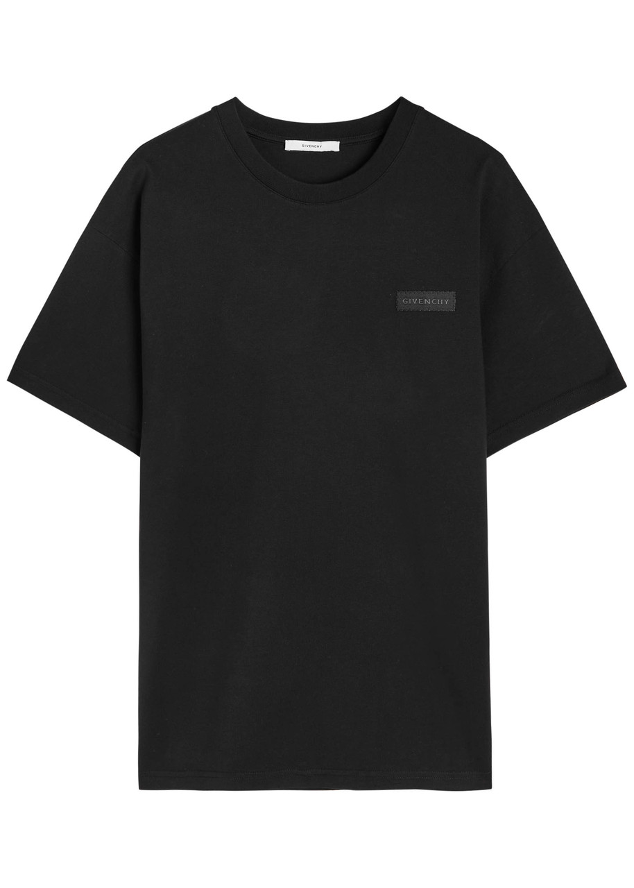 Givenchy Cotton T-shirt With Stamp Print Clothing In Black