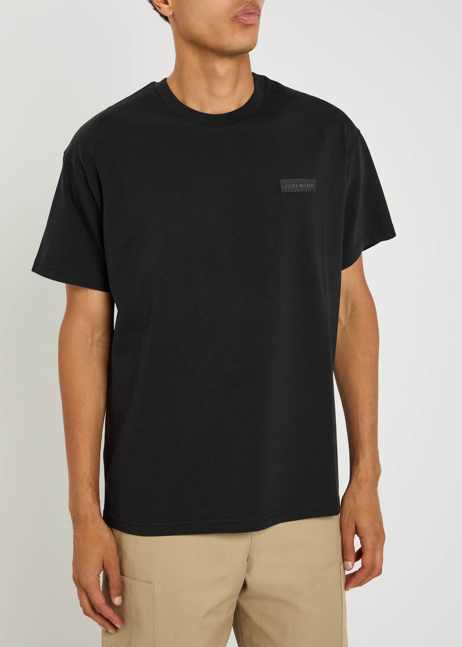 Givenchy Cotton T-shirt With Stamp Print Clothing In Black