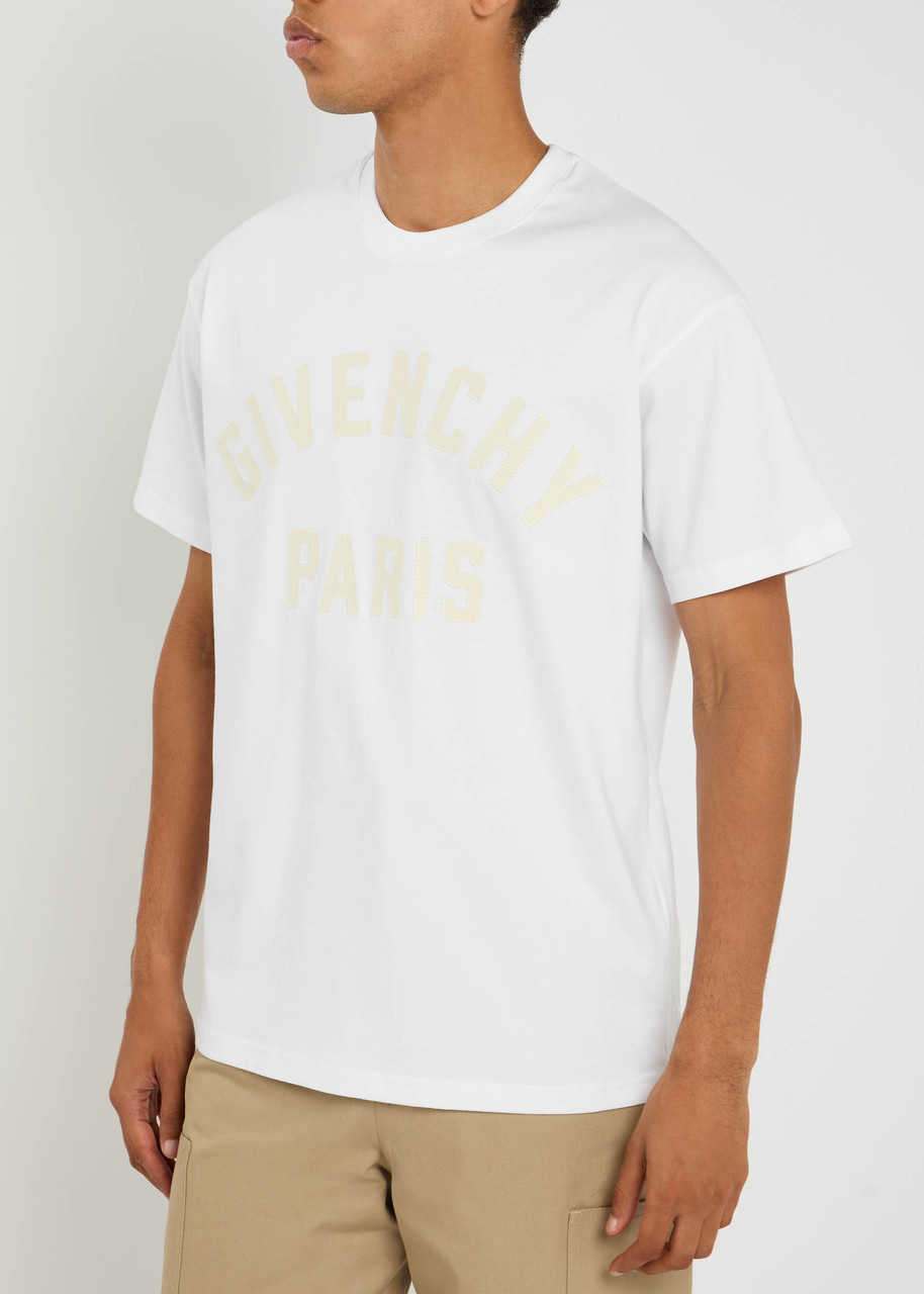 Givenchy Logo Lettering Crewneck T-shirt In White