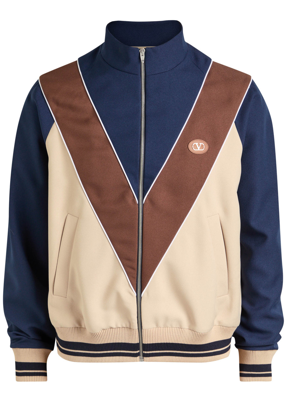 Valentino Garavani Zip-up Sweatshirt With Vlogo Patch In Multi