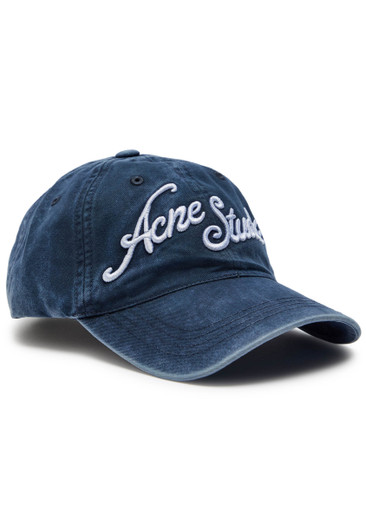 ACNE STUDIOS Logo-embroidered faded cotton cap | Harvey Nichols
