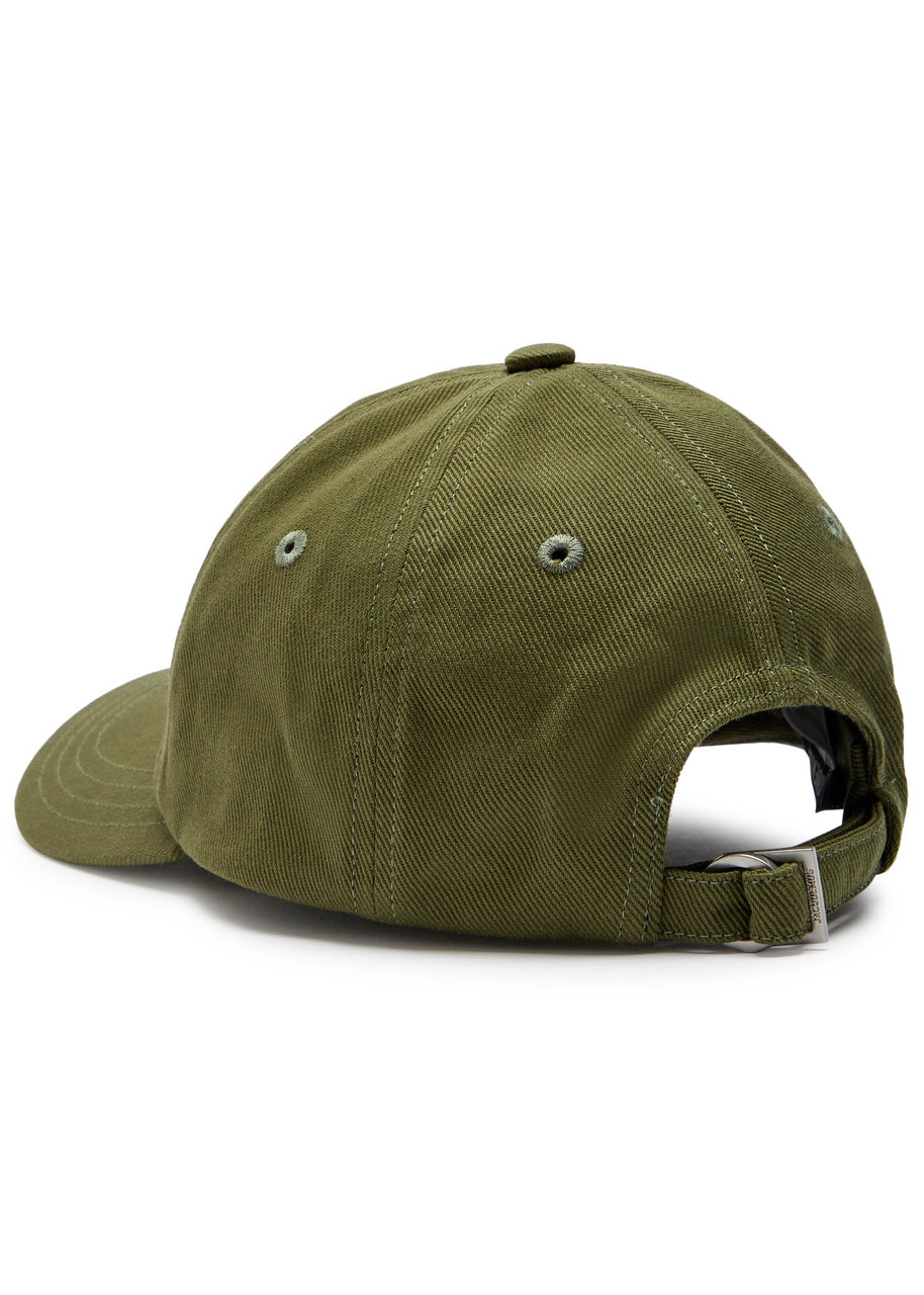 Jacquemus La Casquette Logo Twill Cap In Green