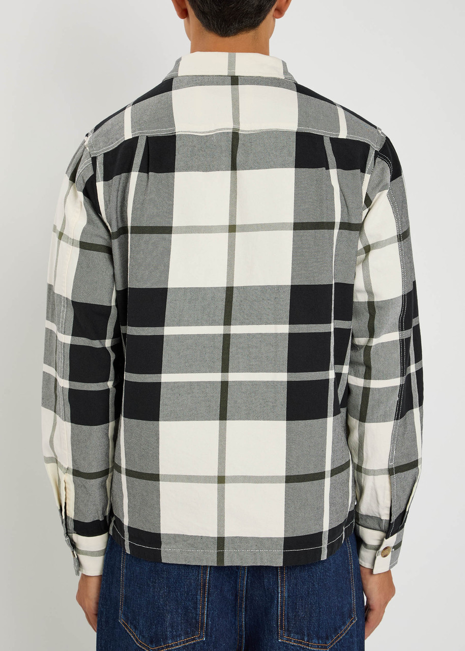 Fred Perry Checked Twill Overshirt In Multi
