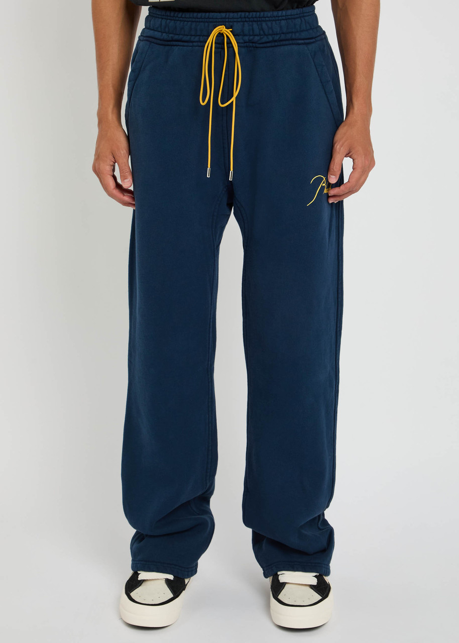  Rhude Classique Cotton Sweatpants - Navy - M 